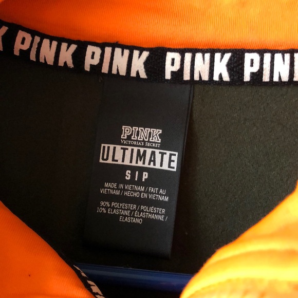 PINK zip up sweater sz S/P - Picture 3 of 7